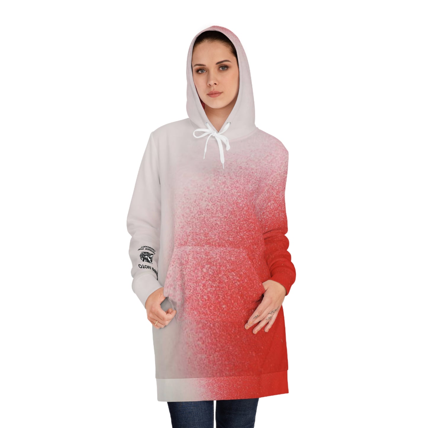 Women's Two-Tone White CMPR Hoodie Dress