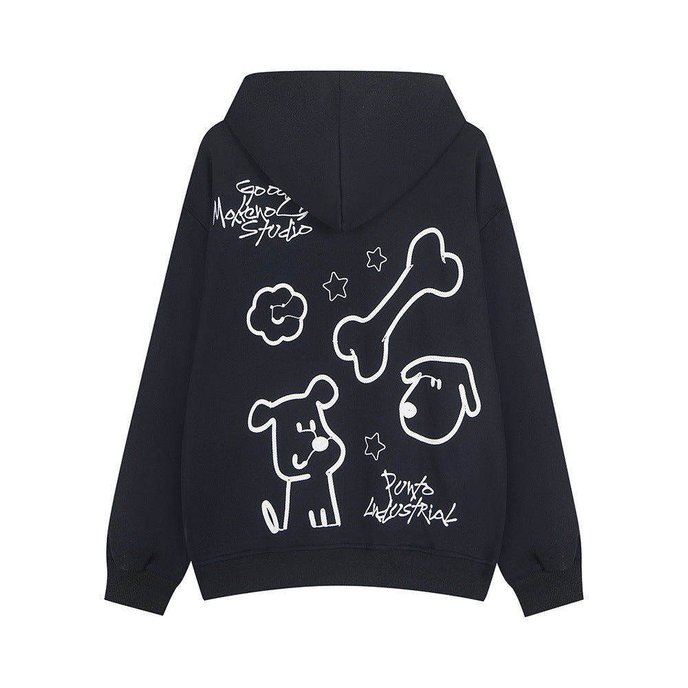 Cartoon Puppy Hoodie